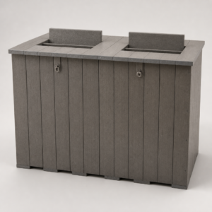 Double Monkey-Proof Recycling Bin