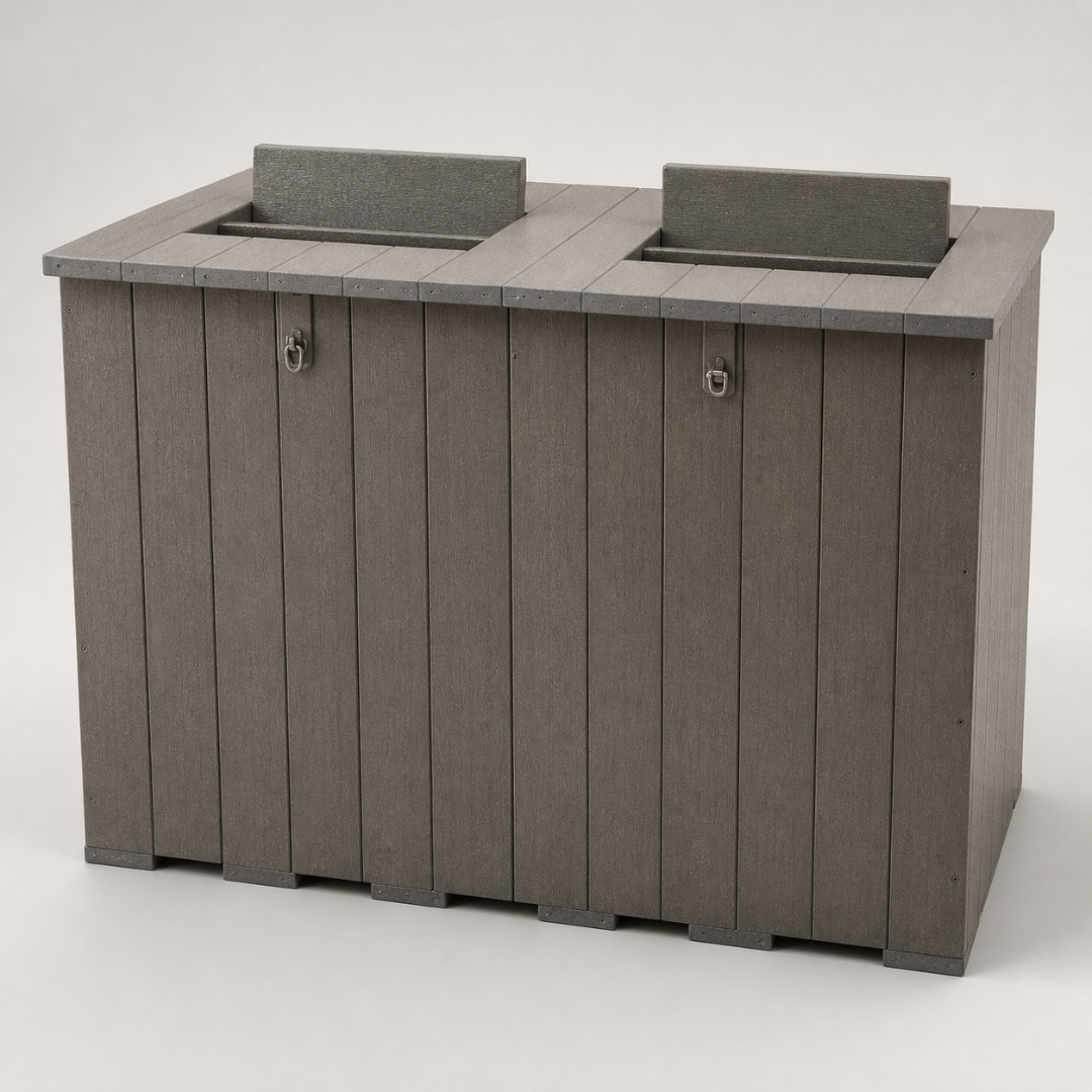 Double Monkey-Proof Recycling Bin