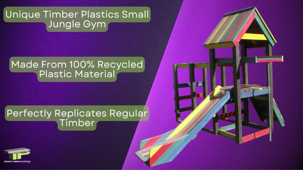 Plastic Playground Equipment South Africa (Unique Timber Plastics small jungle gym set)