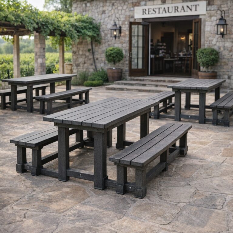 Family Restaurant Patio Benches